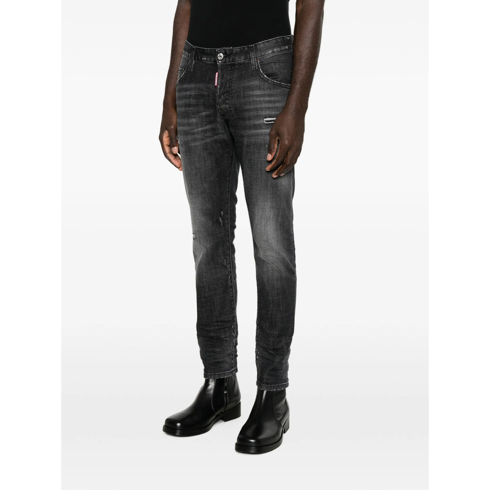 Dsquared2 Black Denim - Regular & Straight-Leg Jeans Men DSQUARED2
