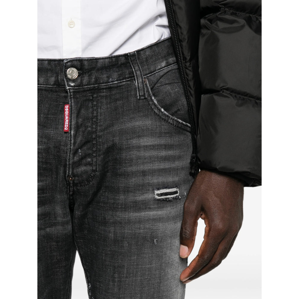 Dsquared2 Black Denim - Regular & Straight-Leg Jeans Men DSQUARED2