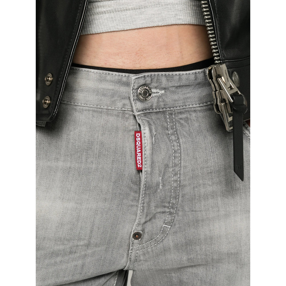 Dsquared2 Grey Denim - Slim-Fit Jeans Men DSQUARED2