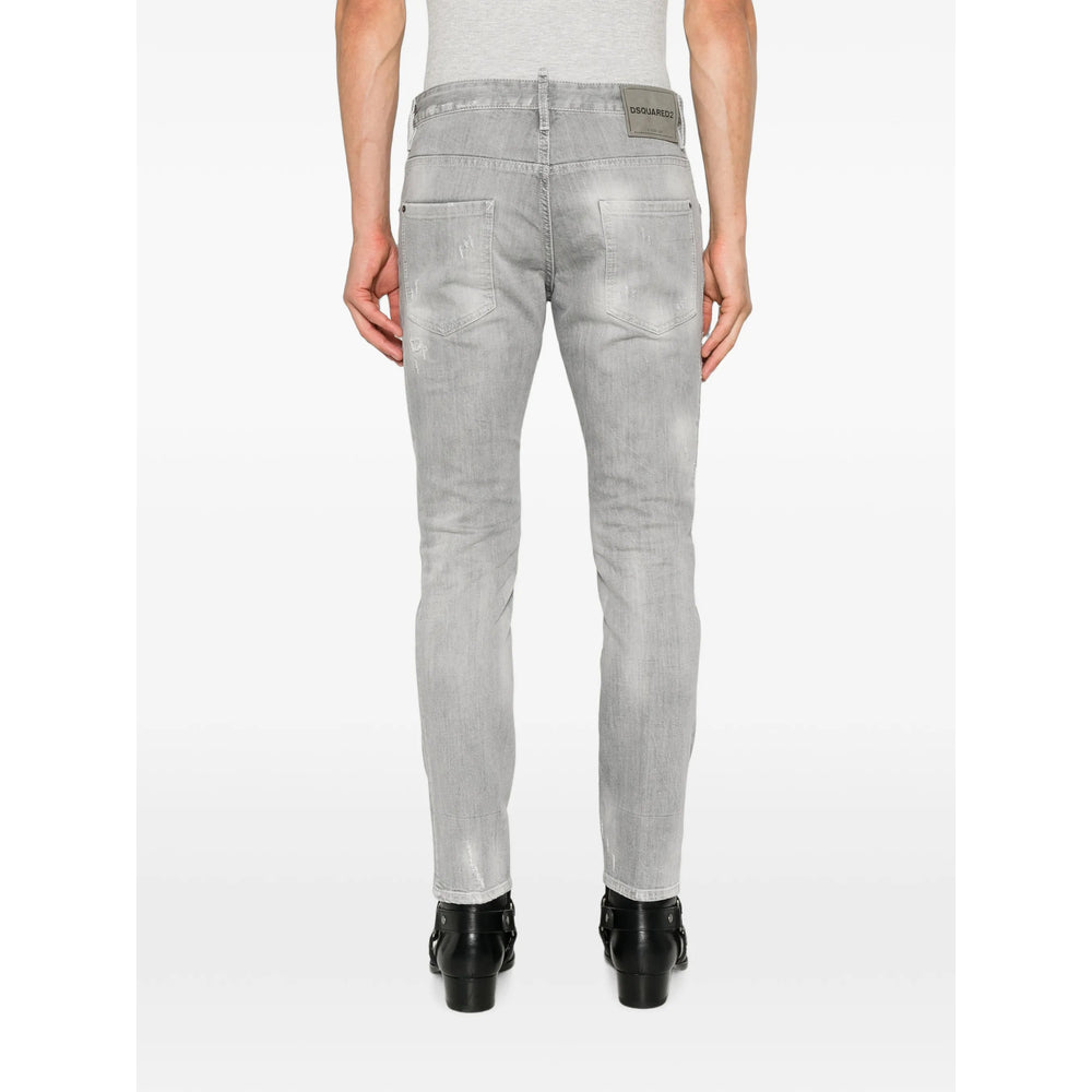 Dsquared2 Grey Denim - Slim-Fit Jeans Men DSQUARED2