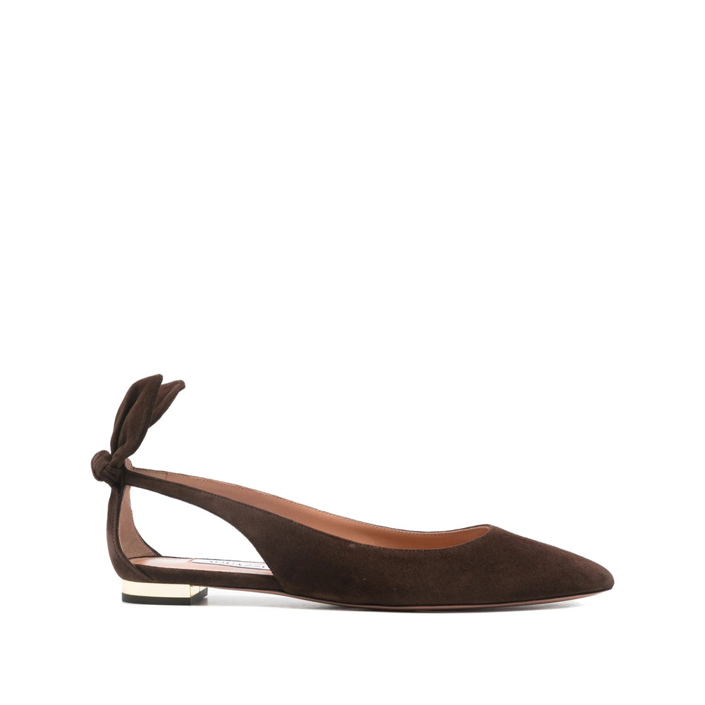 Aquazzura Brown Ballet Flats Women AQUAZZURA