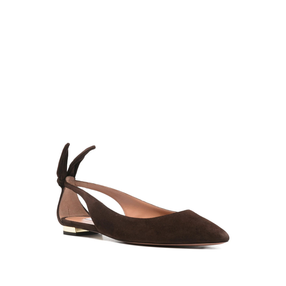 Aquazzura Brown Ballet Flats Women AQUAZZURA