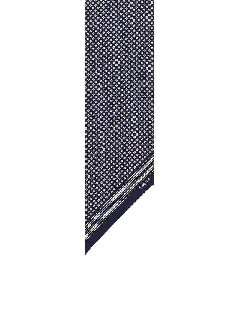 Saint Laurent Men Lavallière Scarf In Silk Twill SAINT LAURENT