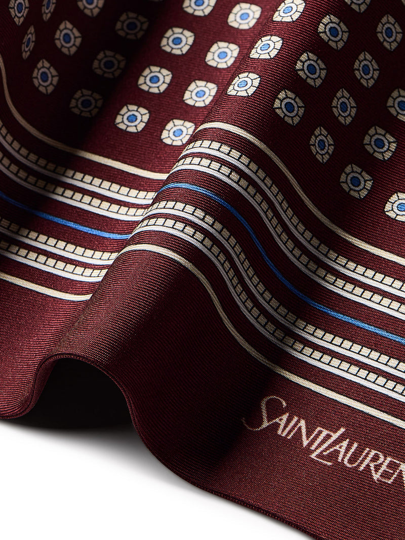 Saint Laurent Men Lavallière Scarf In Silk Twill SAINT LAURENT