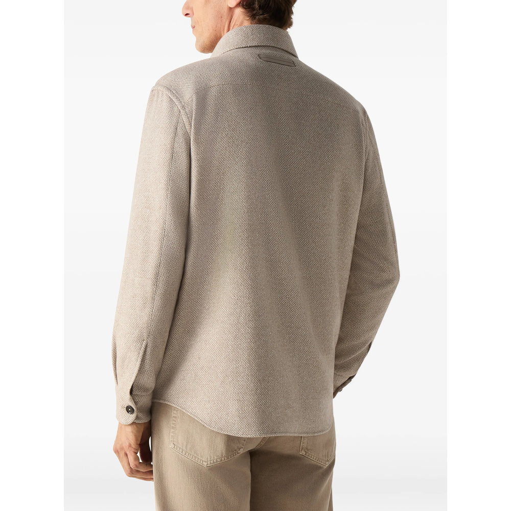 Zegna Neutrals Shirts Men ZEGNA