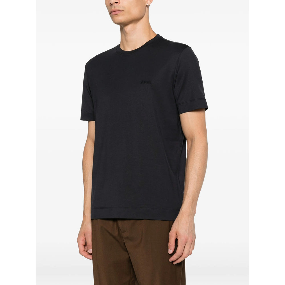 Zegna Black T-Shirts & Vests - T-Shirts Men ZEGNA