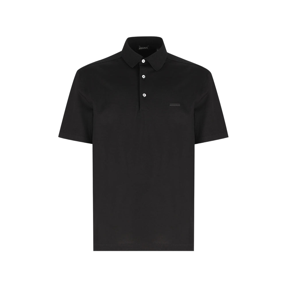 Zegna Black Polo Shirts Men ZEGNA