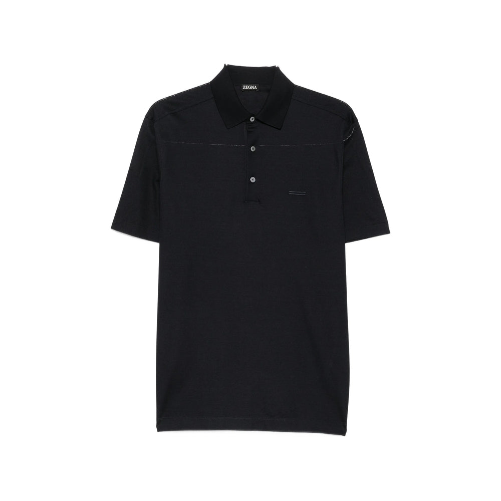 Zegna Blue Polo Shirts Men ZEGNA