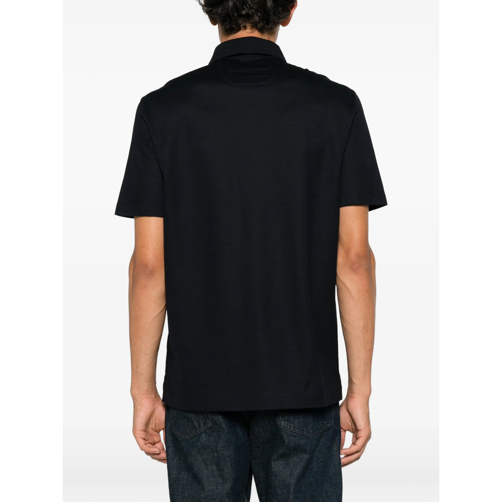 Zegna Blue Polo Shirts Men ZEGNA
