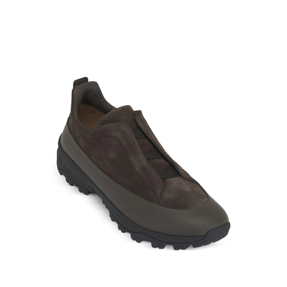 Zegna Brown Trainers - Slip-Ons Men ZEGNA