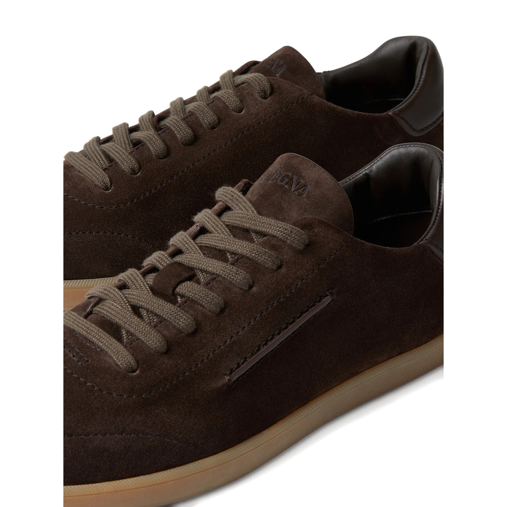 Zegna Brown Trainers - Low-Tops Men ZEGNA