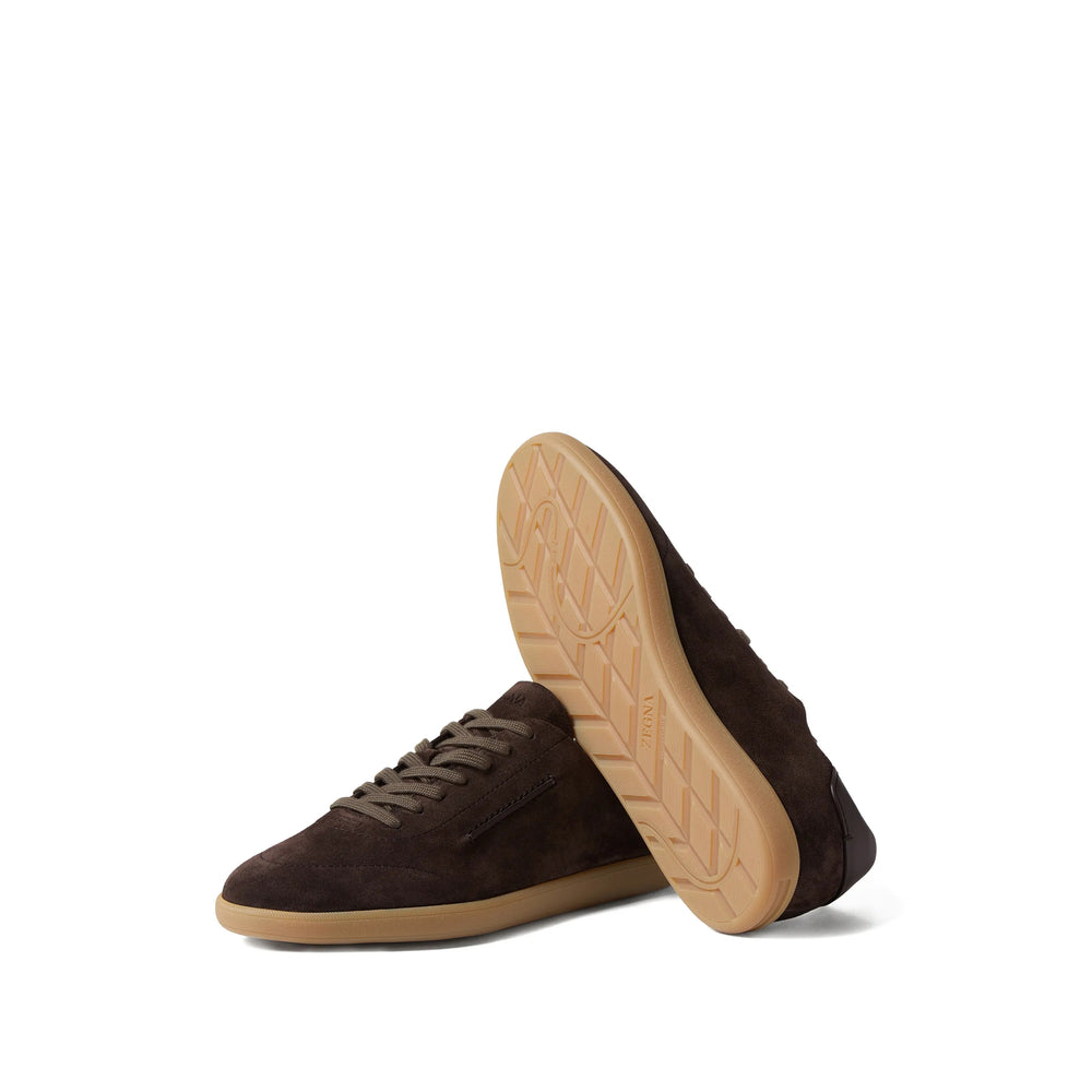 Zegna Brown Trainers - Low-Tops Men ZEGNA