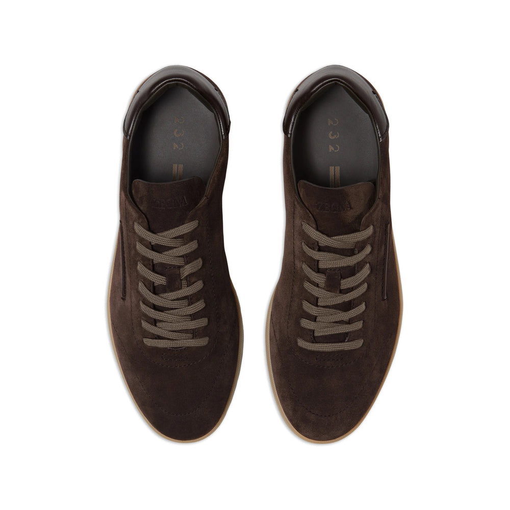 Zegna Brown Trainers - Low-Tops Men ZEGNA