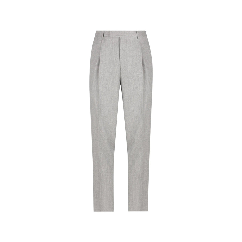 Zegna Grey Trousers - Tapered Trousers Men ZEGNA