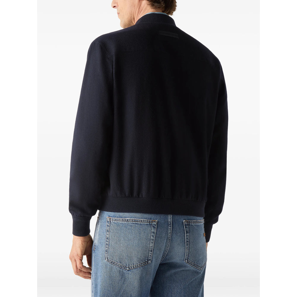 Zegna Blue Jackets - Bomber Jackets Men ZEGNA