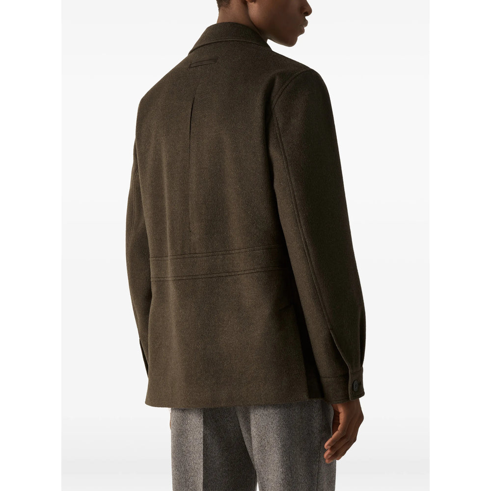 Zegna Green Jackets - Military Jackets Men ZEGNA