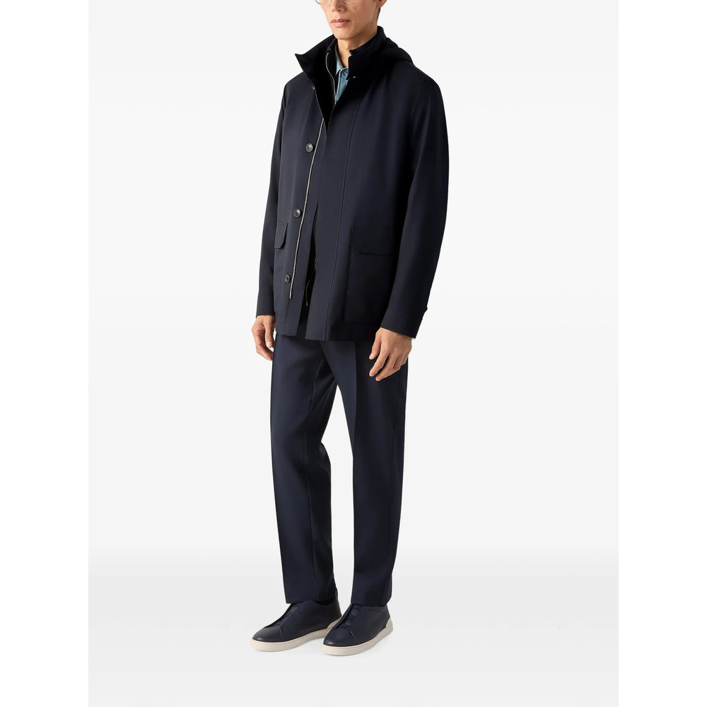 Zegna Blue Trousers - Tailored Trousers Men