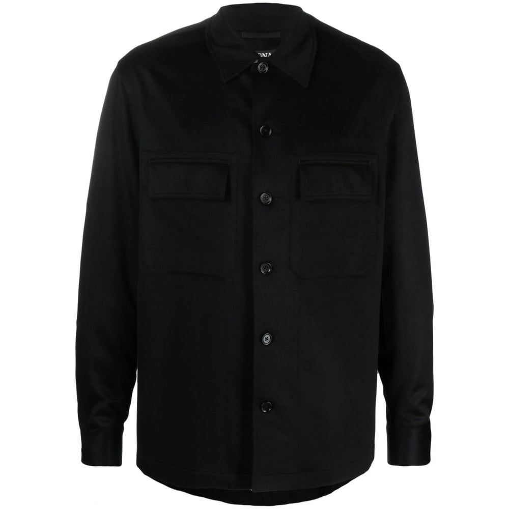 Zegna Black Jackets - Shirt Jackets Men