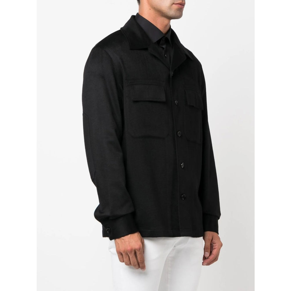 Zegna Black Jackets - Shirt Jackets Men