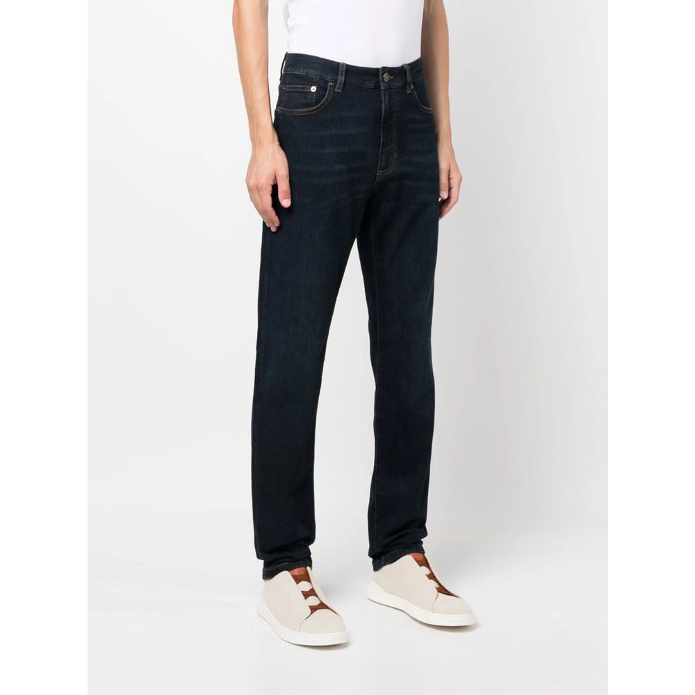 Zegna Blue Denim - Slim-Fit Jeans Men ZEGNA