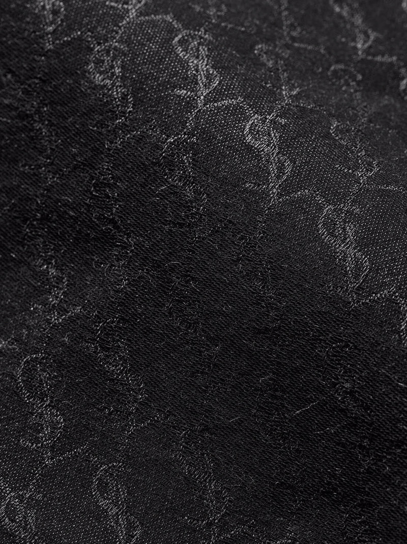 Saint Laurent Men Cassandre Scarf In Cashmere And Silk Jacquard SAINT LAURENT