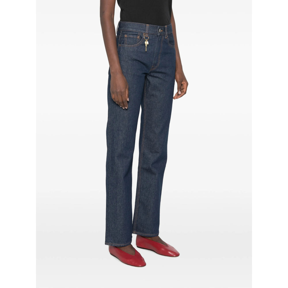 Carven Blue Denim - Straight-Leg Jeans Women CARVEN