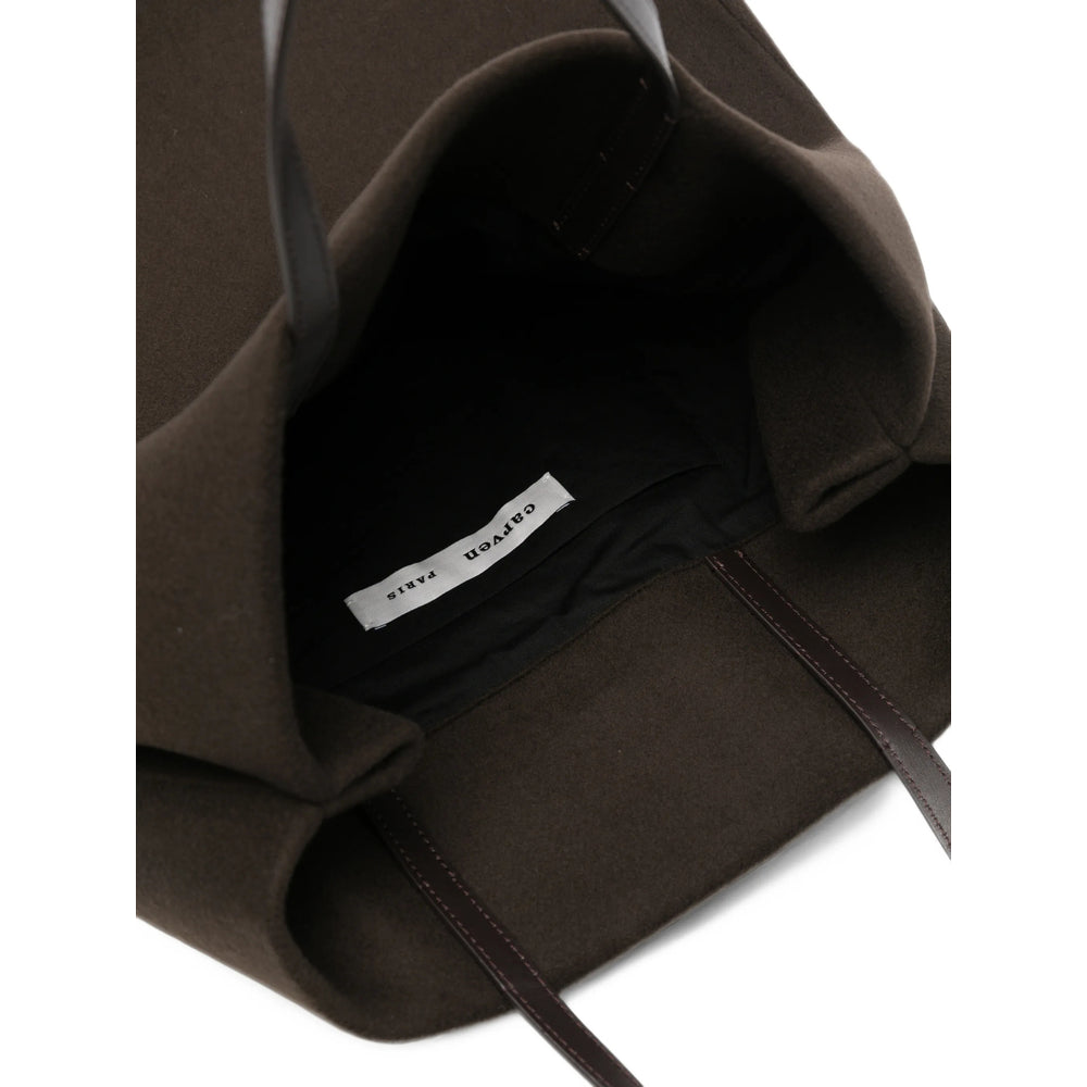 Carven Brown Tote Bags Women CARVEN