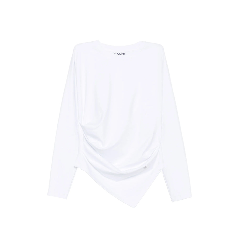 Ganni White Tops - T-Shirts & Jerseys Women GANNI