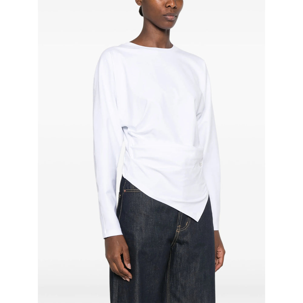 Ganni White Tops - T-Shirts & Jerseys Women GANNI