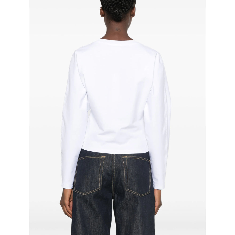 Ganni White Tops - T-Shirts & Jerseys Women GANNI