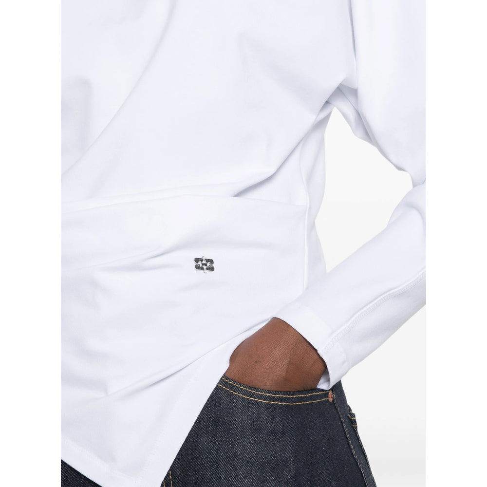 Ganni White Tops - T-Shirts & Jerseys Women GANNI