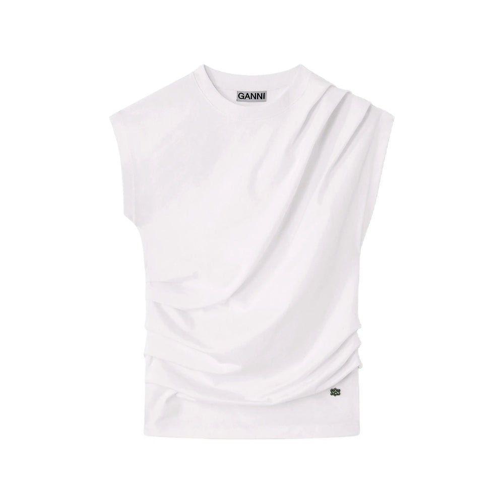 Ganni White Tops - T-Shirts & Jerseys Women GANNI