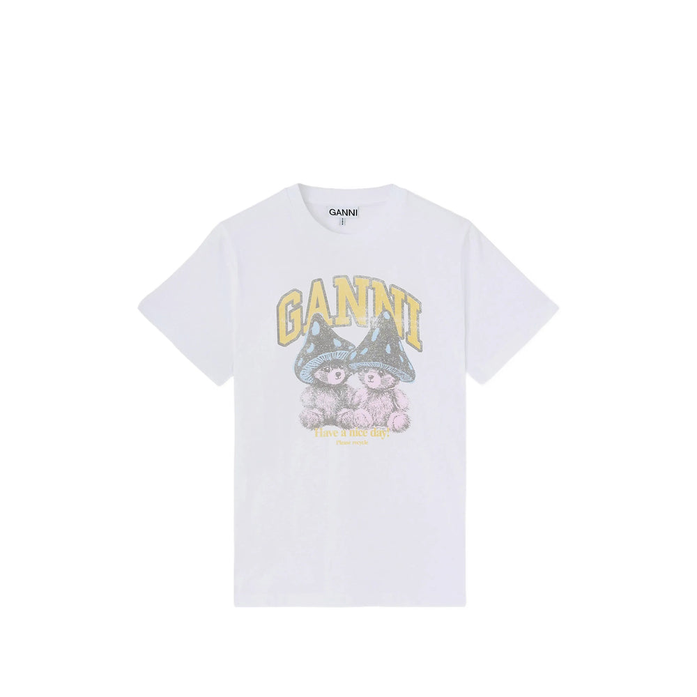 Ganni White Tops - T-Shirts & Jerseys Women GANNI