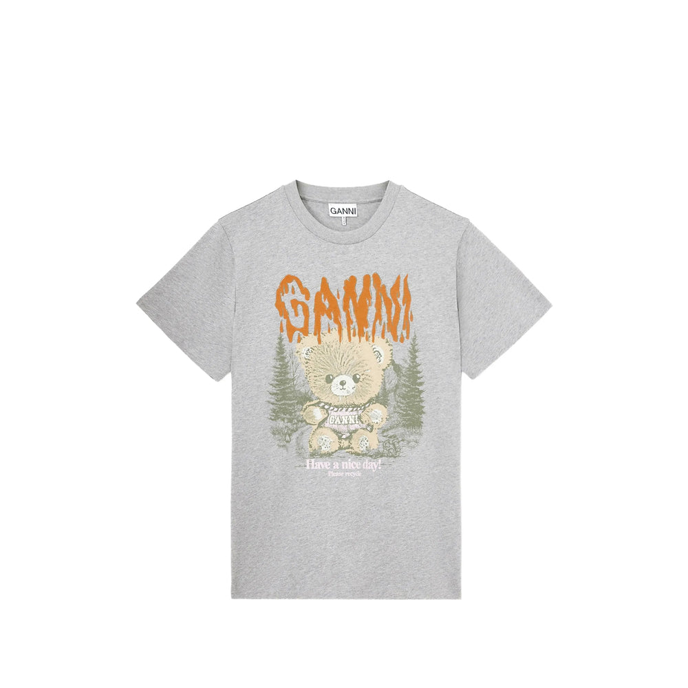 Ganni Grey Tops - T-Shirts & Jerseys Women GANNI