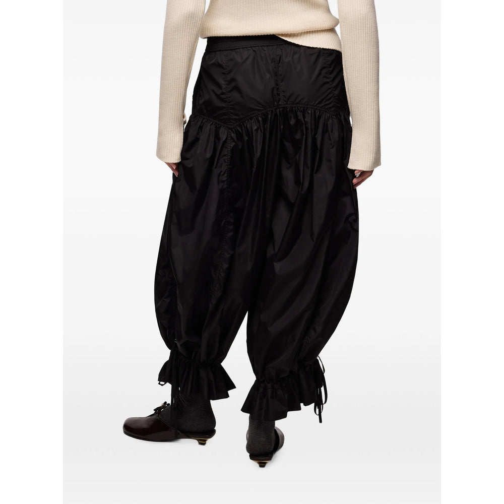 Ganni Black Trousers - Cropped Trousers Women GANNI