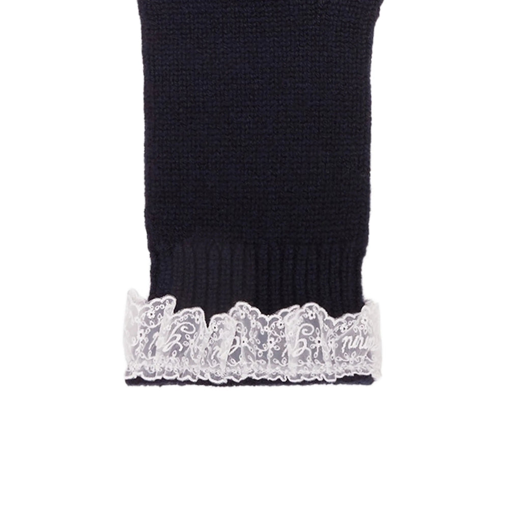 Ganni Blue Gloves Women GANNI