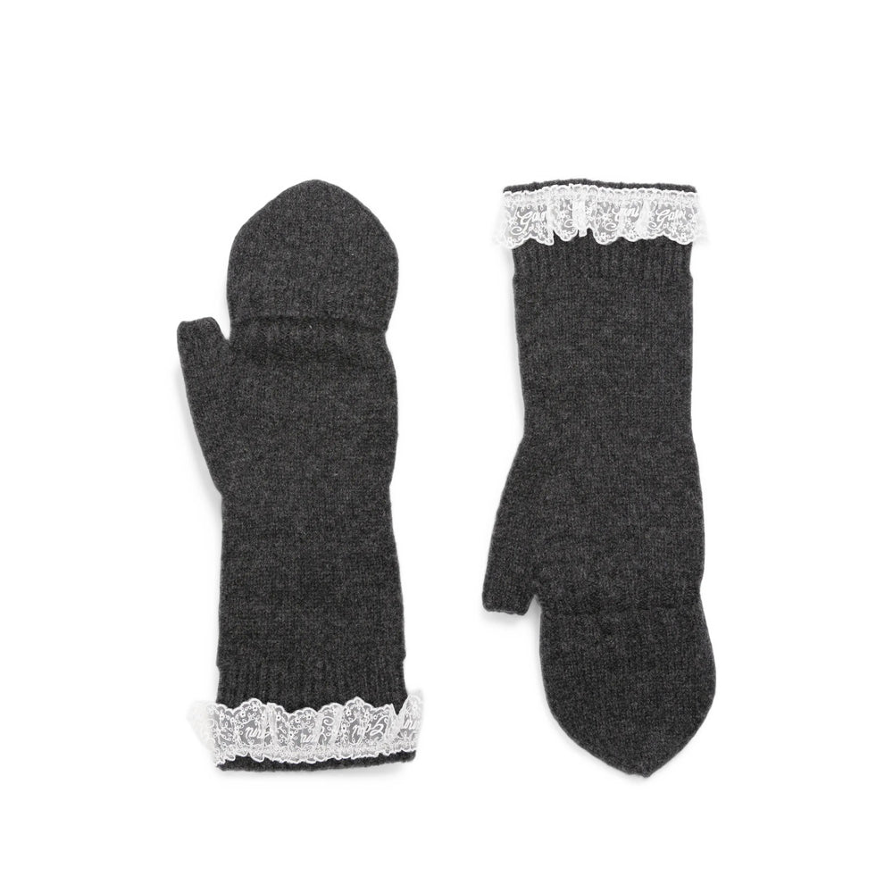 Ganni Grey Gloves Women GANNI