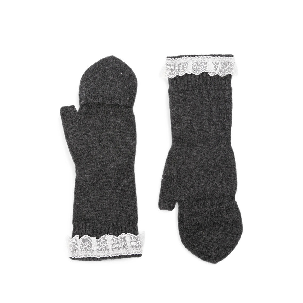 Ganni Grey Gloves Women GANNI