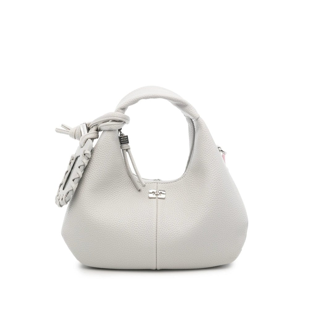 Ganni Grey Tote Bags Women GANNI