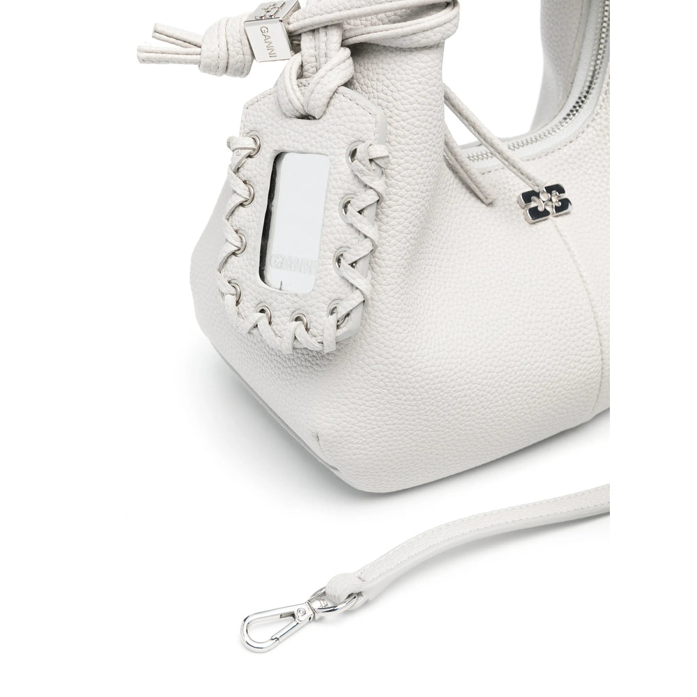 Ganni Grey Tote Bags Women GANNI