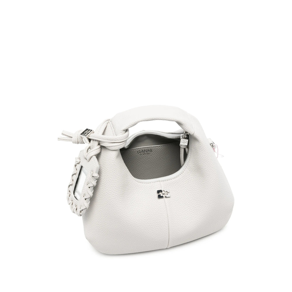 Ganni Grey Tote Bags Women GANNI