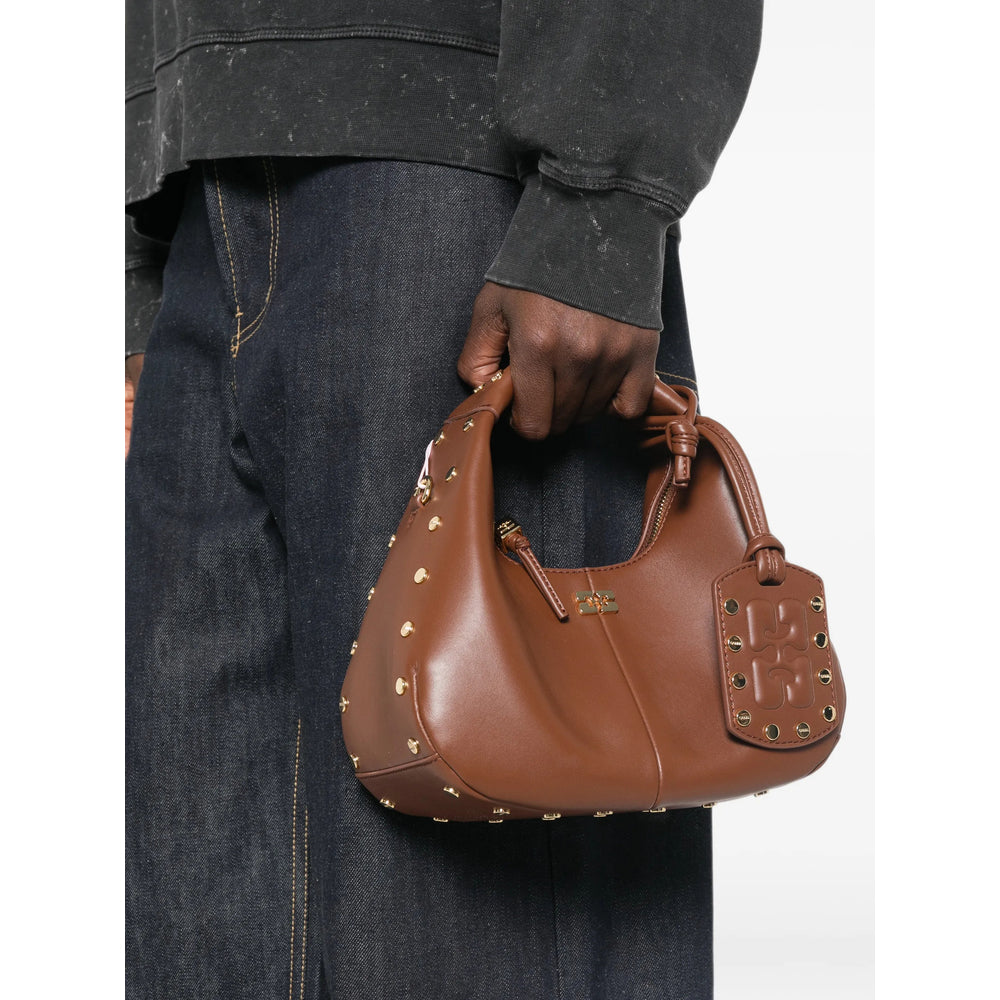 Ganni Brown Tote Bags Women GANNI