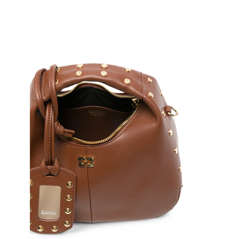 Ganni Brown Tote Bags Women GANNI