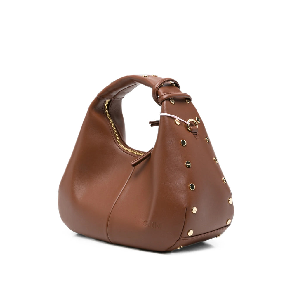Ganni Brown Tote Bags Women GANNI