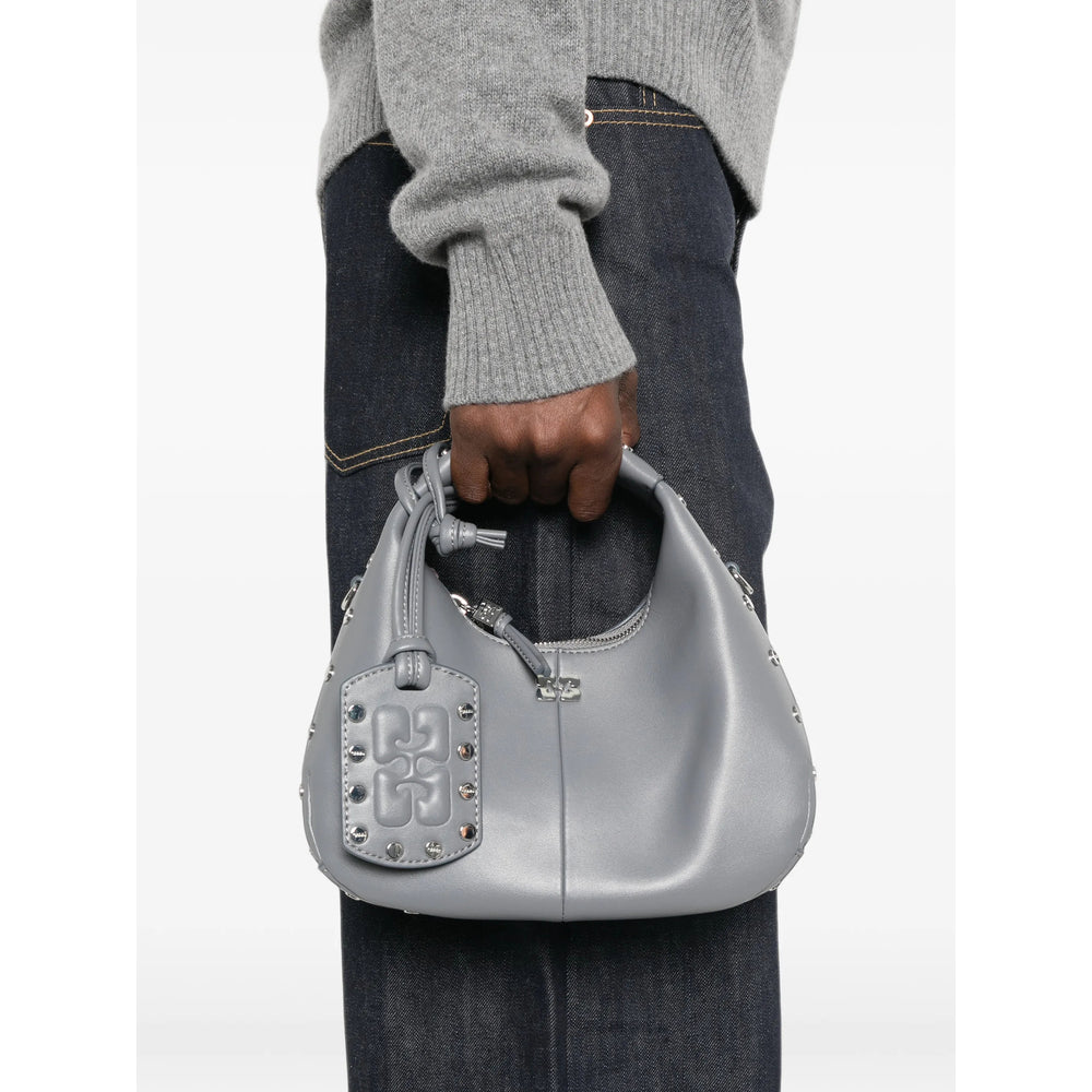 Ganni Grey Tote Bags Women GANNI
