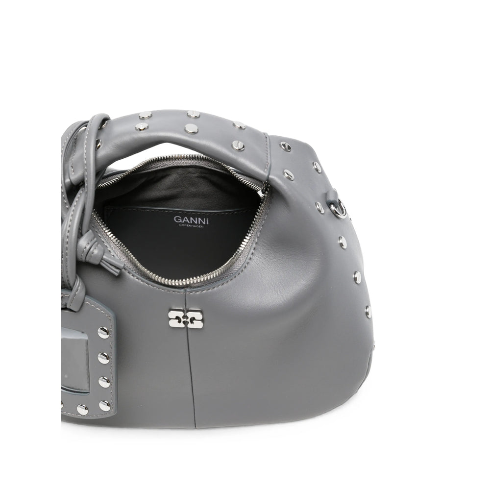 Ganni Grey Tote Bags Women GANNI