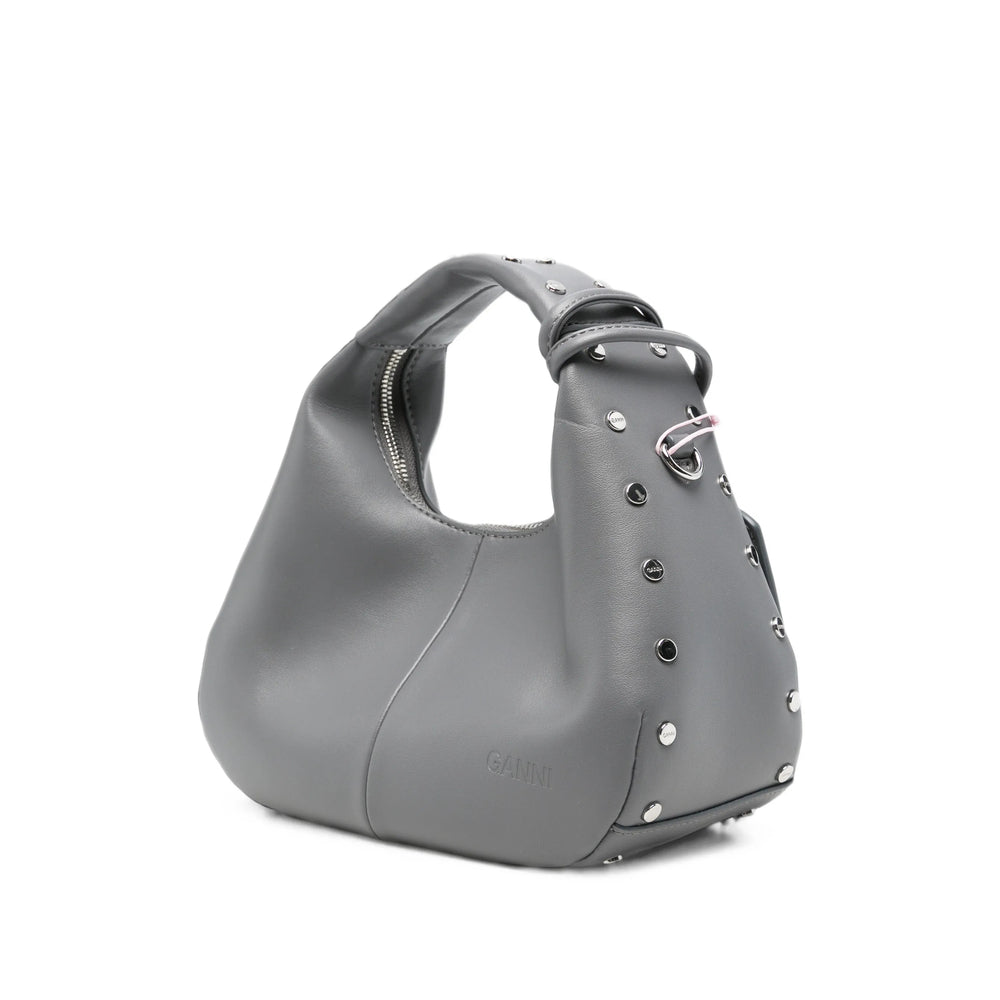 Ganni Grey Tote Bags Women GANNI