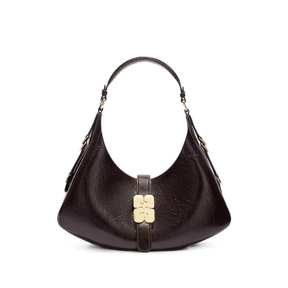 Ganni Brown Shoulder Bags Women GANNI