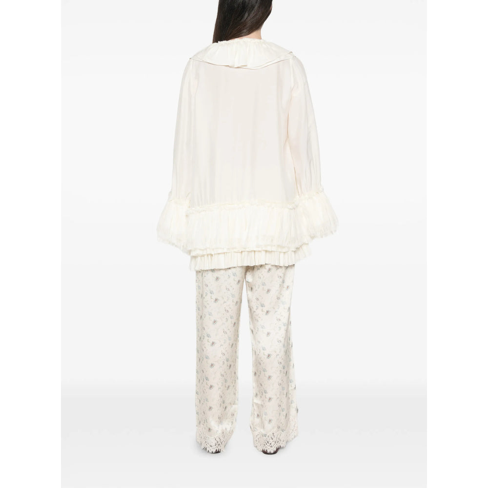 Ganni White Tops - Blouses Women GANNI