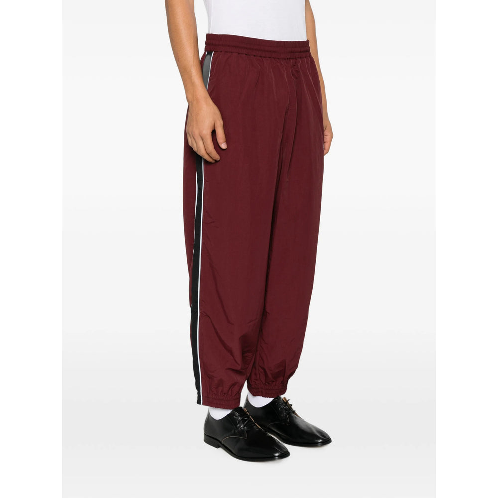 Willy Chavarria Red Trousers - Track Pants Men Willy Chavarria
